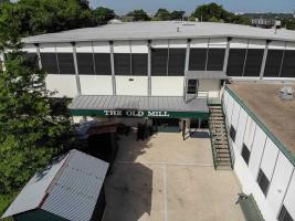 Rear entrance of main building